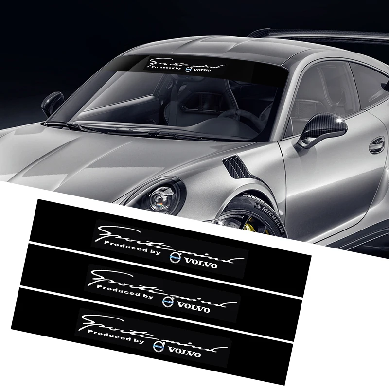 

1 шт. светоотражающие наклейки на лобовое и заднее стекло автомобиля, стайлинг для Volvo V50 S60L XC60 S40 XC90 V60 S80 V90 V70 V6 T6
