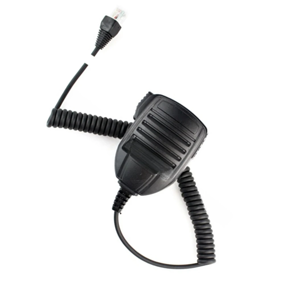 لعشاق القيادة المستقلة ميكروفون متنقل أسود 8 دبوس ميكروفون متنقل مع زر PPT موصل 8 دبوس مادة ABS #6