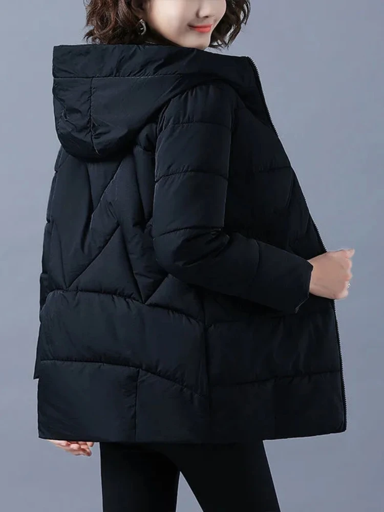 2023 New Women Winter Jacket Long Warm Parkas Female Thicken Coat Cotton Padded Parka Jacket Hooded Outwear M-4XL