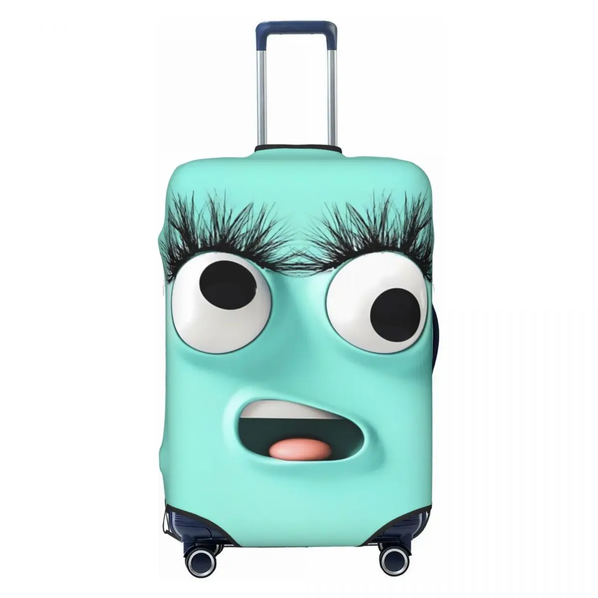 Funny Expression Suitcase Cover Holiday 3d Cartoon Face Fun Luggage Accesories Business Protection