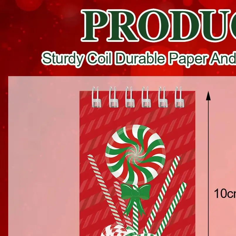 12 Pcs Christmas Pen Bulk Holiday Pens Modeling Cheistmas Plastic Candy Cane Shape Shaped Stationery