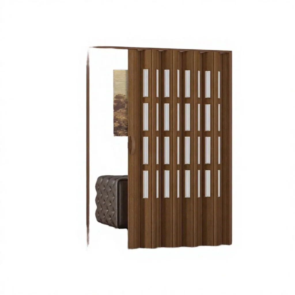 PVC Sliding Acrylic Folding Door with Interior Application Asian Design Finished Surface Decoration Features