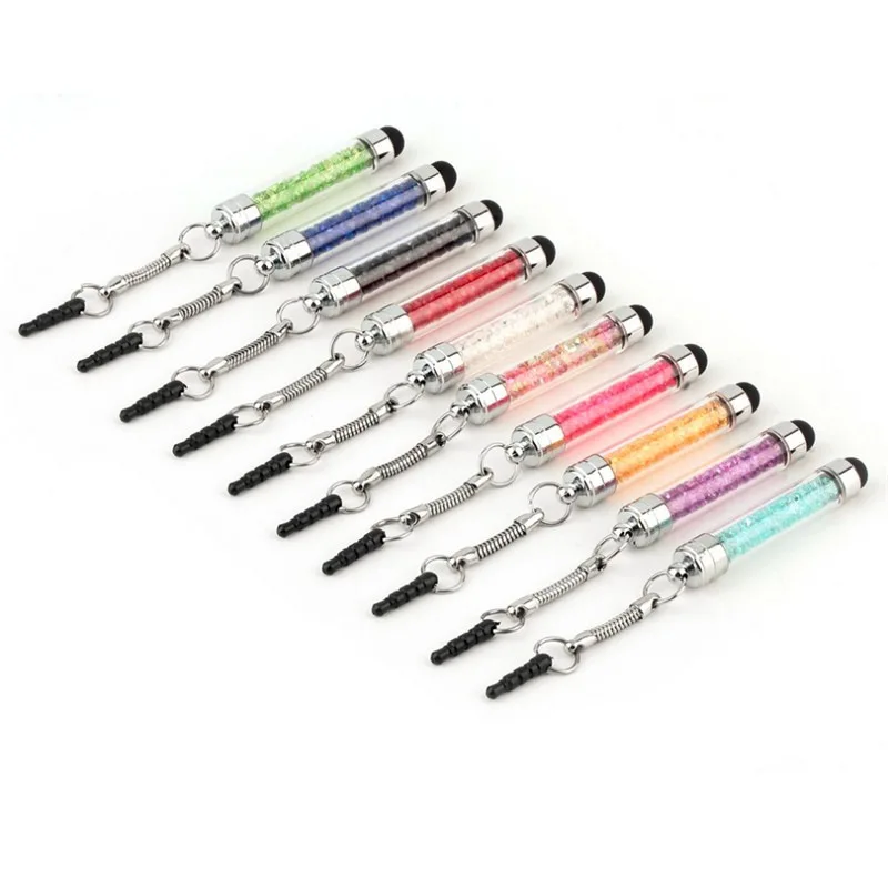 stylus pen keychain Mini Capacitive Pens with Key Ring Soft Tip Inputpen Phone Tablet Screen Touch Pen Portable Tool