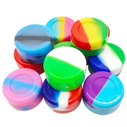 50Pcs Silicone Jar 2ml/3ml/5ml Nonstick Container Bottle Face Cream Box Oil Storage Box Makeup Case Cosmetic Home Accessories