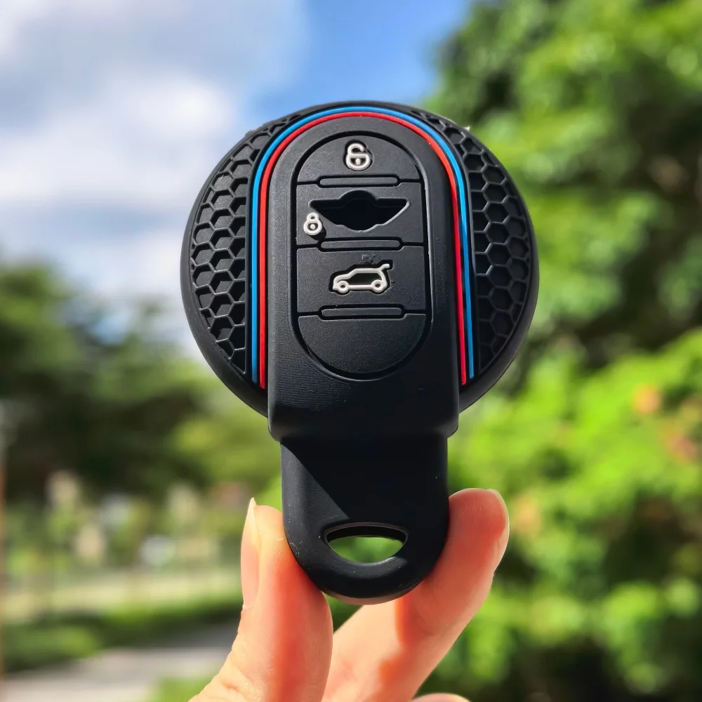 New Silicone Key Fob Cover Key Protection Case for BMW MINI COOPER S ONE JCW F54 F55 F56 F57 F60 CLUBMAN COUNTRYMAN Accessories view 2