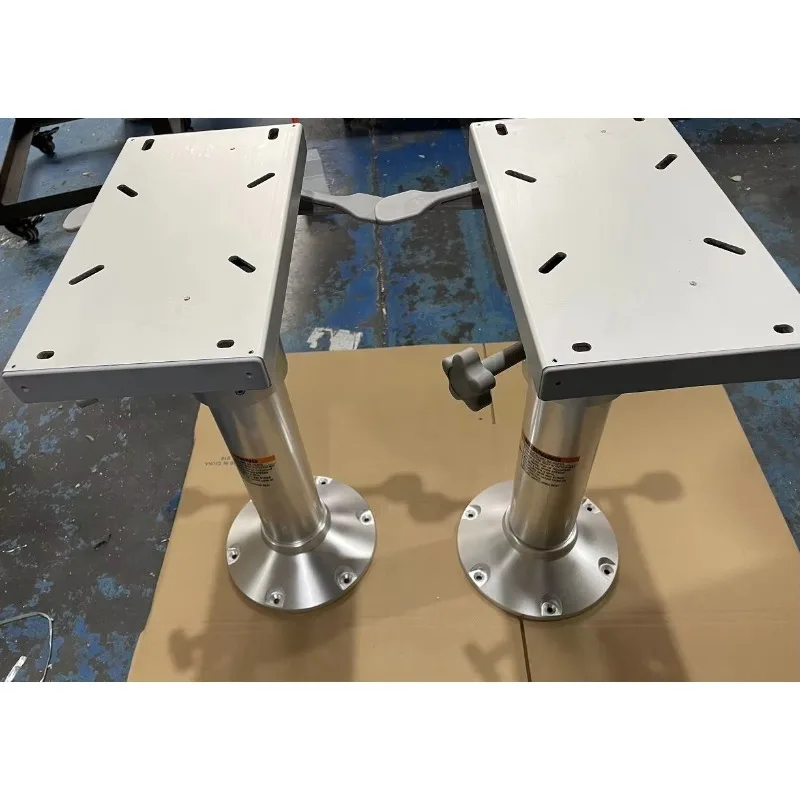 Adjustable Boat Seat Pedestal with Footrest