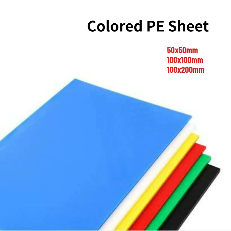 1/2/3/5pcs Colours Polyethylene HDPE Wear-resistant Thickness 3/4/5/6/8/10/12/15/20/25/30mm PE Sheet Customizable