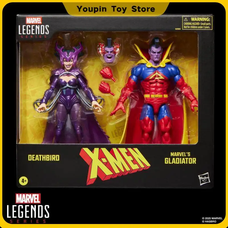 Figuras de acción de 6 pulgadas de la serie Marvel Legends X-Men Deathbird y Marvel's Gladiator, modelo coleccionable, decoración de habitación de dibujos animados, regalo de cumpleaños