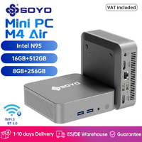 SOYO Mini PC M4 Air Intel Alder Lake N95 Windows 11 Pro DDR4 16GB RAM M.2 512GB SSD WiFi5 BT5.0 Protable Desktop Mini Computer