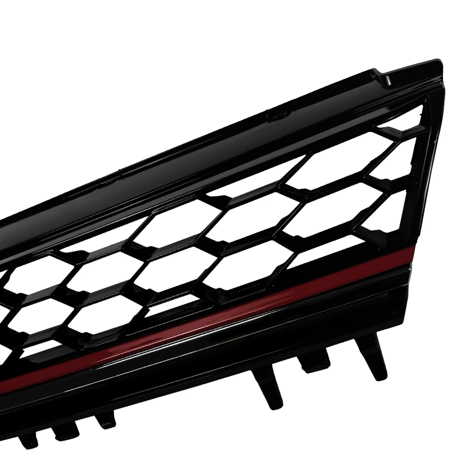 Car Front Bumper Hood Grille Racing Grill Upper Replacement Mesh For Volkswagen VW Golf 7 MK7 GTI 2013 2014 2015 2016 view 3
