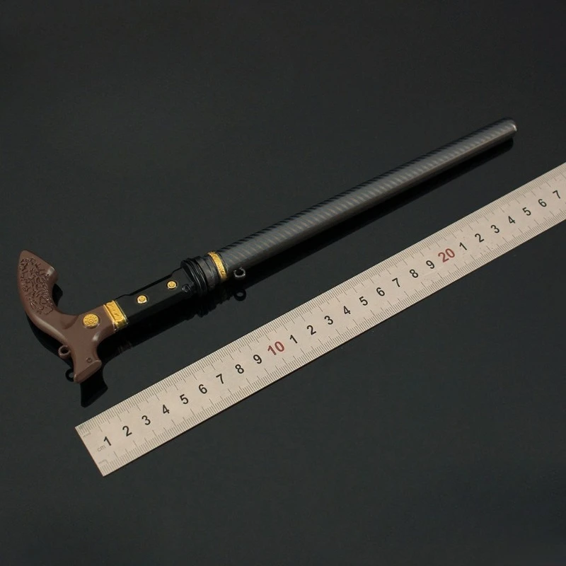 27cm/10,62 pulgadas Arena Breakout juego periférico grande Dos juicio bastón Metal juego Prop colección espada arma modelo niño juguete para regalo