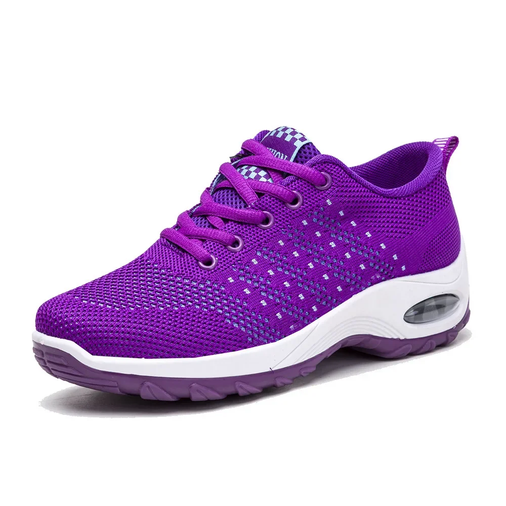 Woman Sneakers Fashion Casual Shoes Summer Air Cushion Mesh Female Shoes Comfortable Breathable Heightening Sneakers for Women