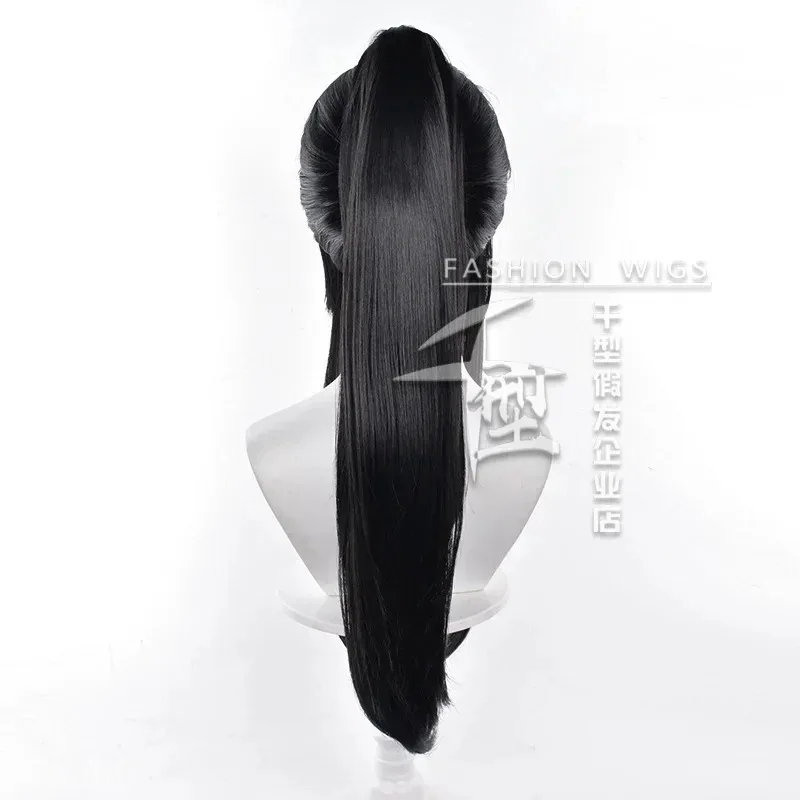 

2025 aaa Капитан Косплей Парик Аниме Кайдзю No. 8-Мина Эширо, черные длинные заколки для волос на хвосте, вечерние волосы на Хэллоуин P