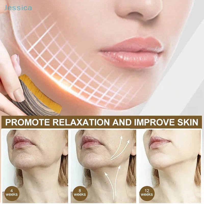 ♥Lymph Contour Facial Scraping Gua Sha Eye And Neck Care Brush Facial Massage Brush with Roller Balls