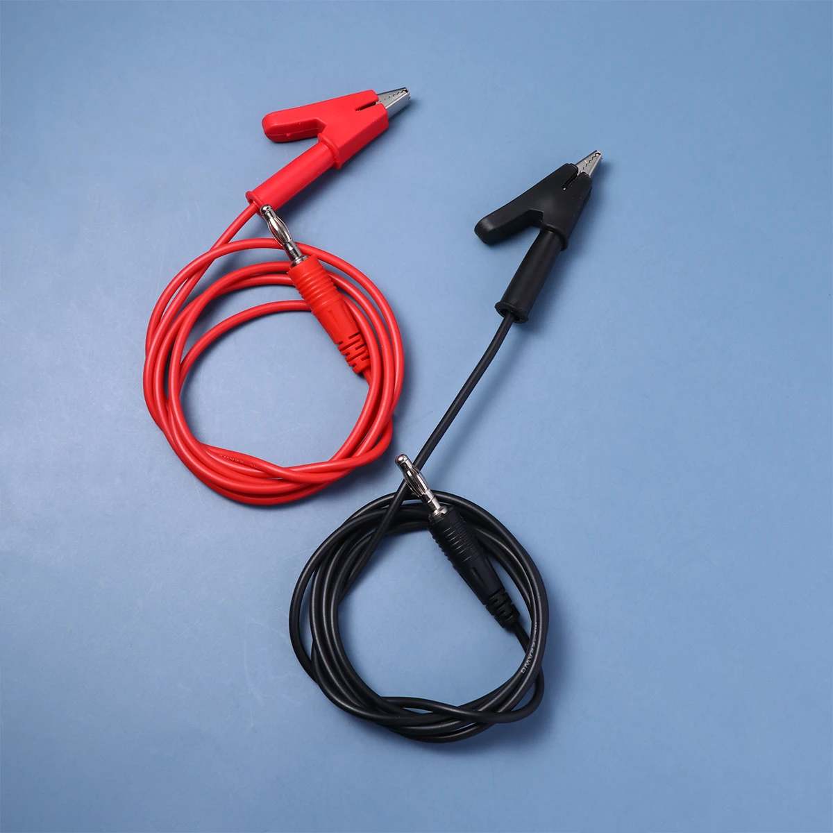 

2pcs Banana 4mm Probe 1M Black Red Alligator Clips Banana Plug To Crocodile Clip Test Line Test Wire Wire Probe Accessories