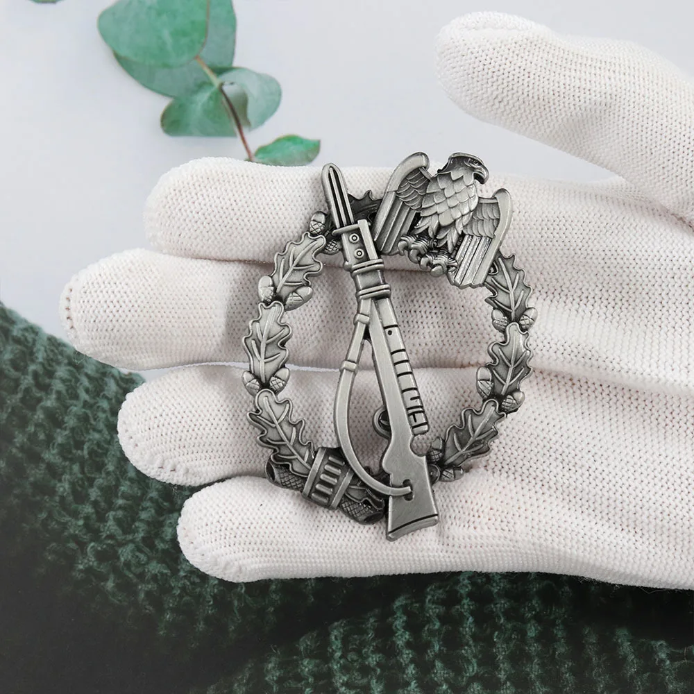 1pc Retro Eagle Pin Eiche Blatt Abzeichen Memorial Medaille Revers Rucksack Zubehör