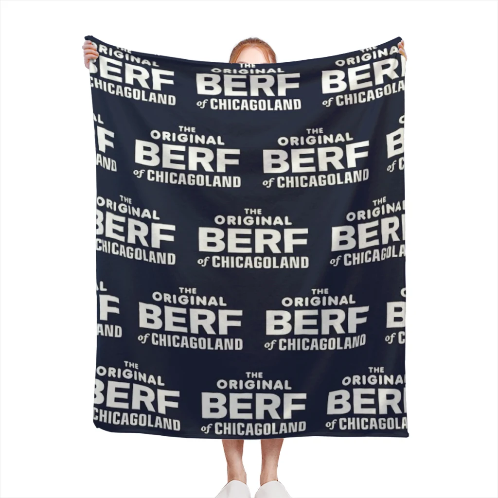 

The Original BERF of Chicagoland Blanket Textile Decor Portable Super Soft Throw Blankets for Home Office Plush Thin Quilt