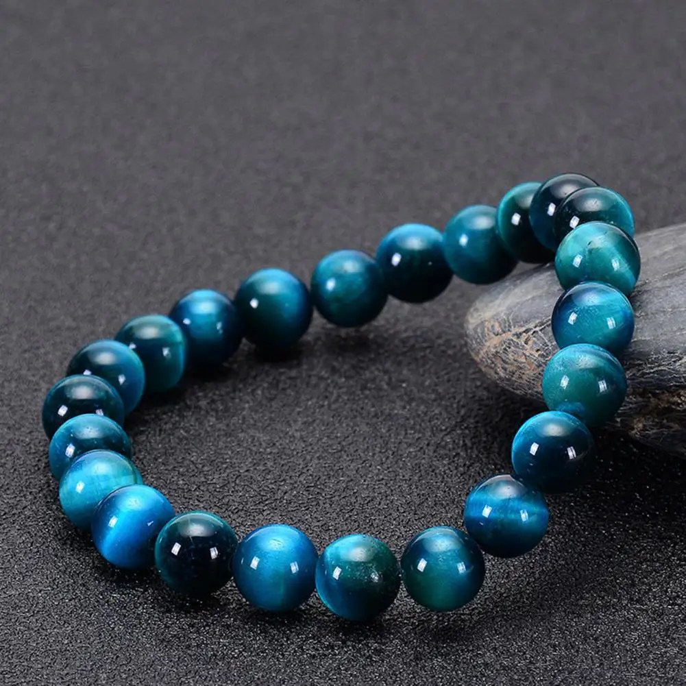 Unisex Bracelet Agate Beads Bracelet Elastic Cord Multiple Colors Lavas Rock Healing Jewelry Positive Energy Balance Bracelet