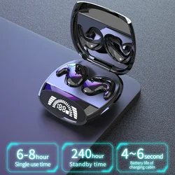 Gaming Sleep Invisible Stereo Headset IPX5 Waterproof Game Wireless Earphone Earbuds & Mic For iPhone Bluetooth 5.3 Headphones