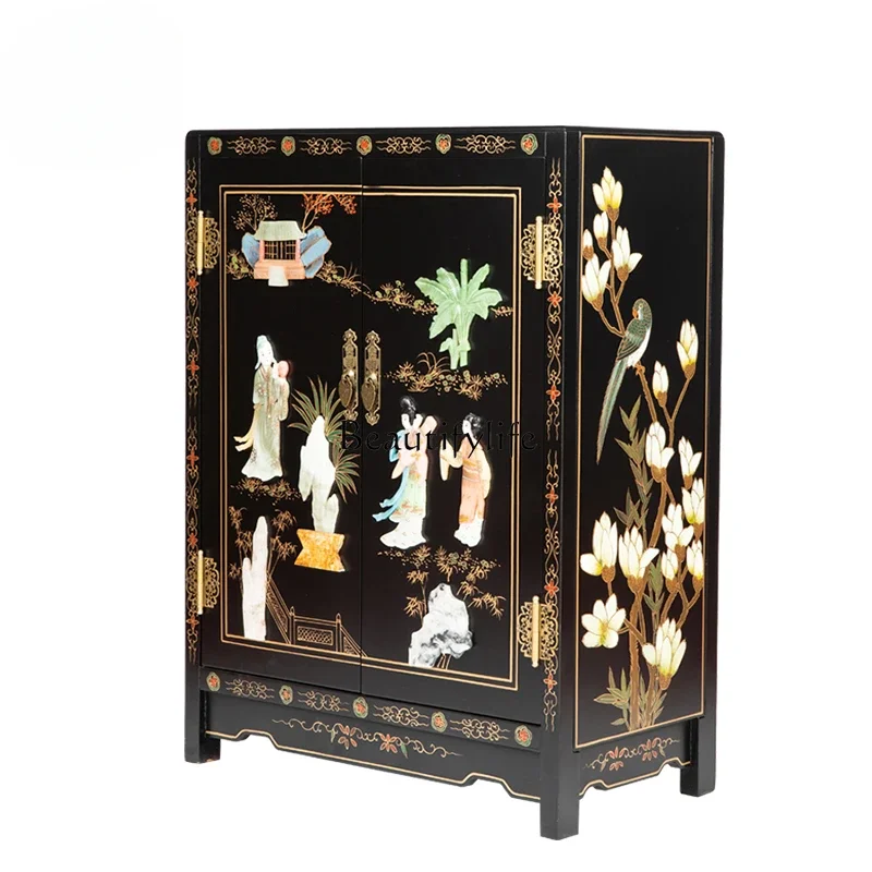 

FG11New Chinese Style Classical Traditional Antique Craft Custom Furniture Storage Organizer Bedside Table