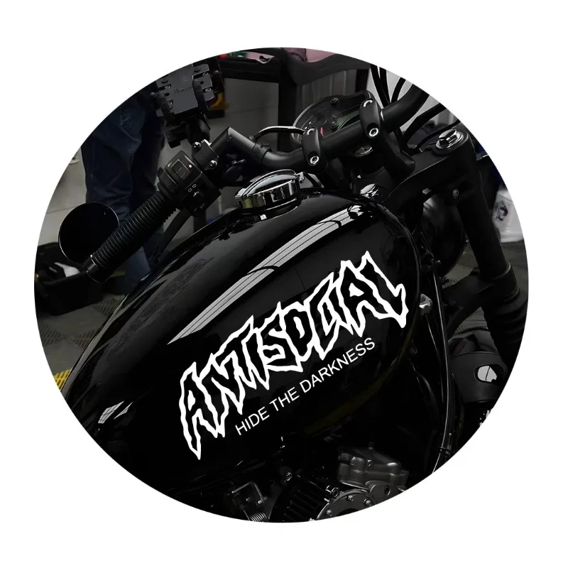 ANTISOCIAL Motorcycle Stickers DIY Motorbike Fuel Tank Fairing Waterproof Decals for BMW YAMAHA KTM Kawasaki Suzuki Honda Vespa