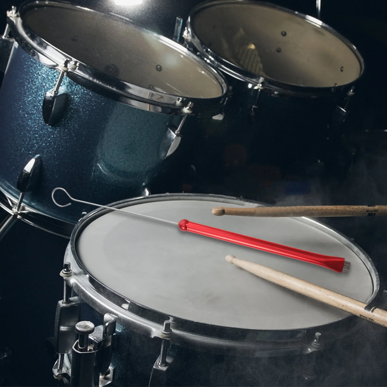 

1Pair Jazz Drum Brushes Metal Steel Wire Lightweight Red Handle Snare Drum Percussion Cleaning Tool Jazz Musical Brushes