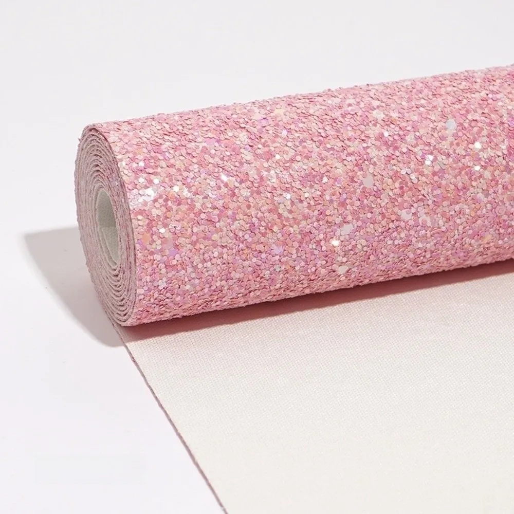 

Sparkling Powder Glitter PVC Leather Fabric Chunky Glitter Colorful Glitter Artificial Leather Fabric DIY Crafts 20x30cm