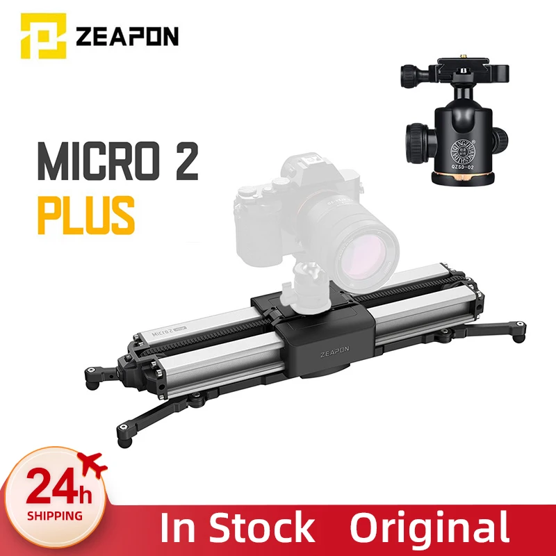 Zeapon Micro 2 Plus Camera Slider Travel Distance 56cm/22in 4.5KG All-Direction Capacity 30s Magnetic Quick Release Secure Lock