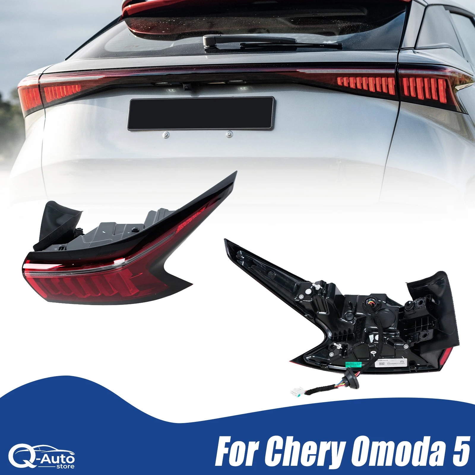 605000622AA 605000722AA LED Rear Tail Light Assembly For Chery Omoda 5 Turn Signal Brake Warning Light Car Accessories