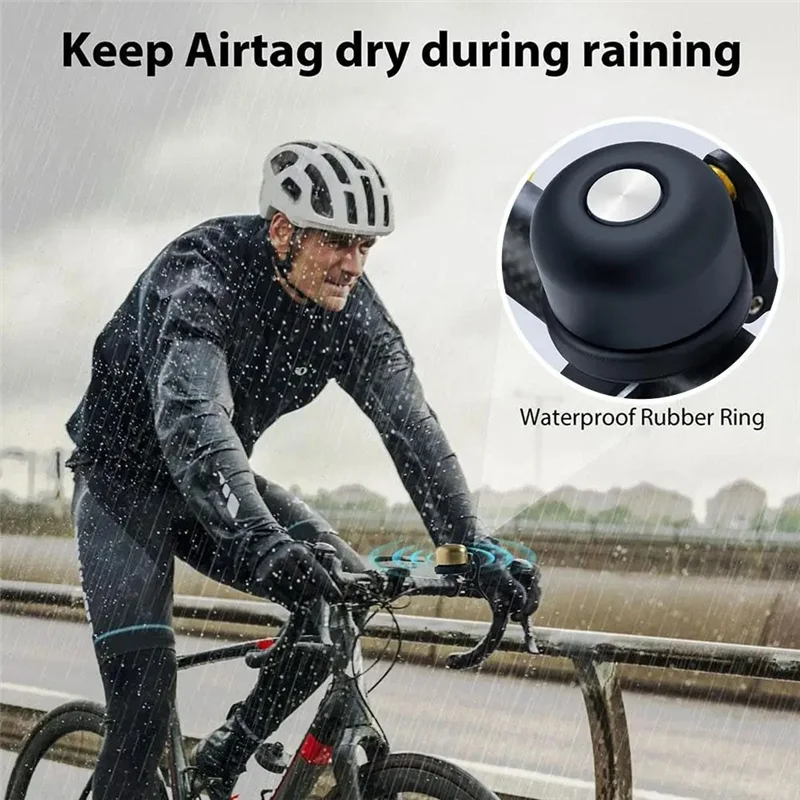 

A17Z Bicycle Bell With Locator For Air Tag Bicycle Bell Anti Lost Device Anti Theft 260Mah Multifunction Portable Locator