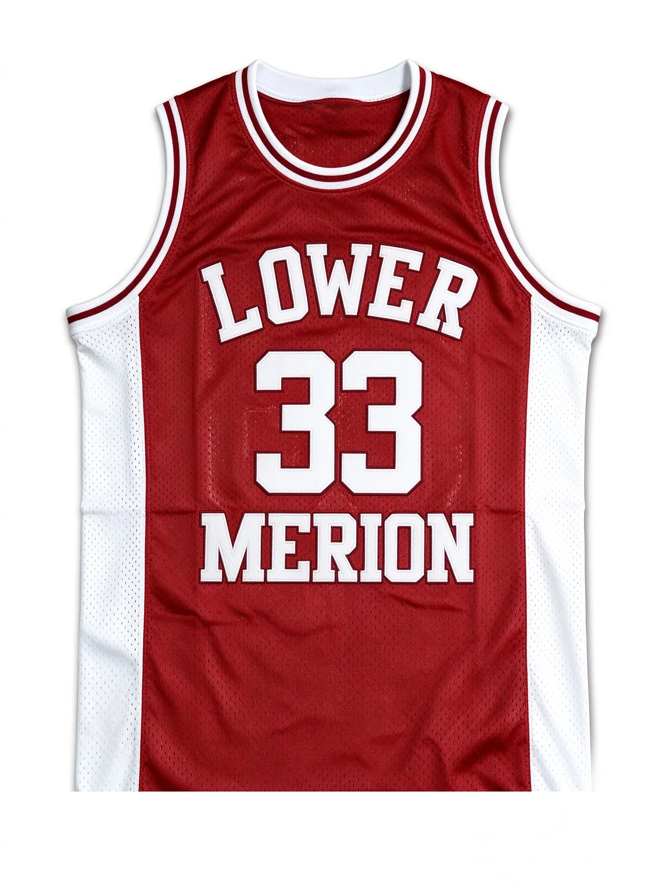 Classic Lower Merion 33 Basketball Jersey Retro Embroidery Sleeveless Tank Top Mesh Breathable Sports Uniform Training