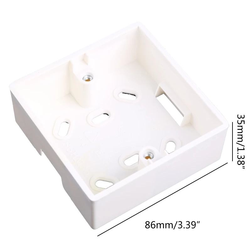 86X86 PVC Junction Box Wall Mount Cassette For Switch Socket Base