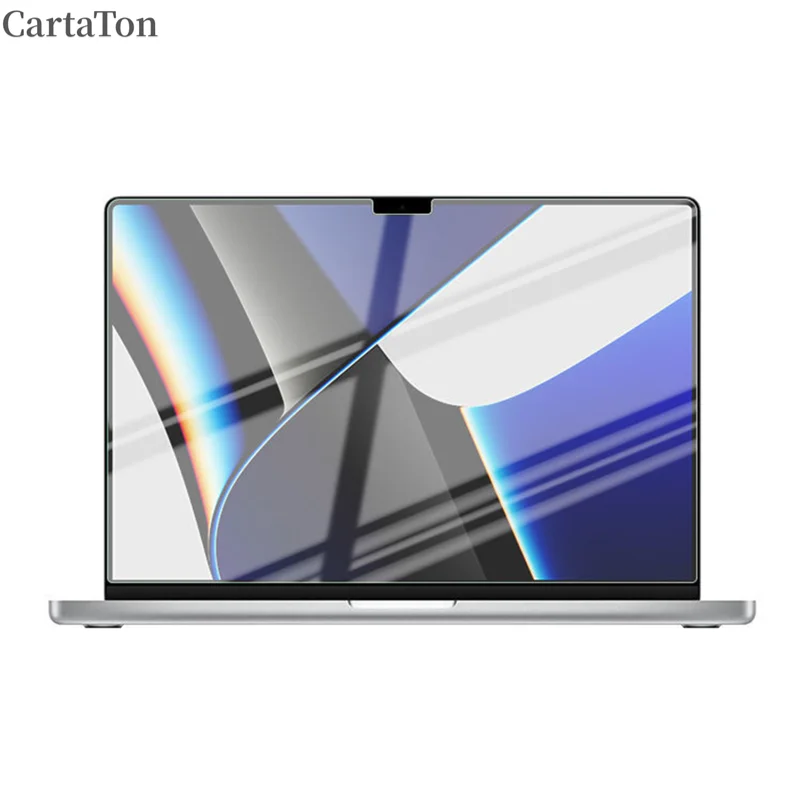Закаленное стекло 9H для M1 Pro Max Chip Apple MacBook Pro 14,2 дюйма, защитная пленка для экрана ноутбука A2442, пленка без пузырьков