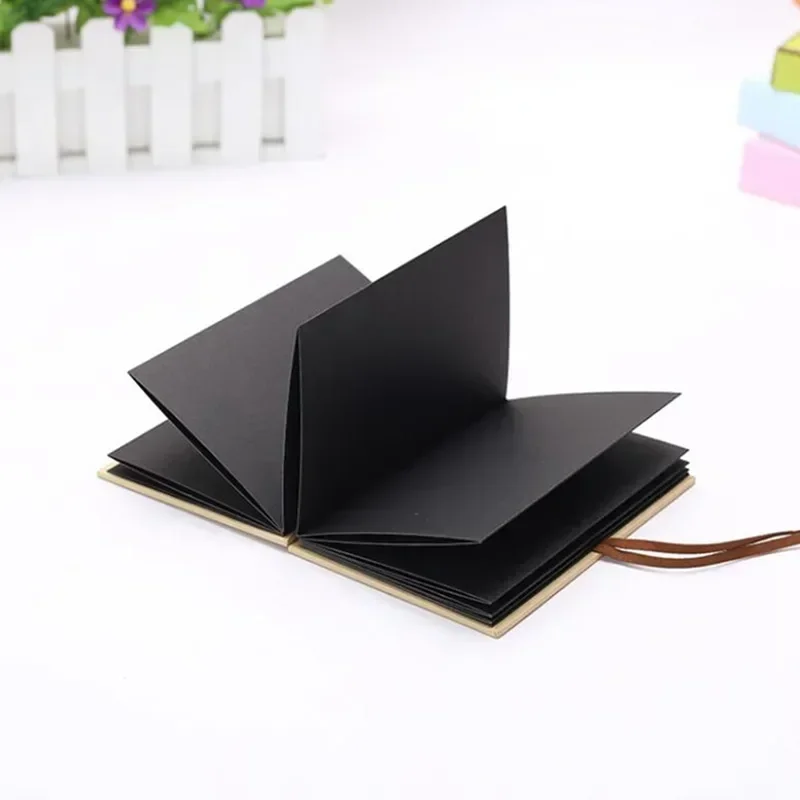 New 1Pc 5/6Inch Folding DIY Photo Album Hand Made Hardcover Wedding Anniversary Scrapbook