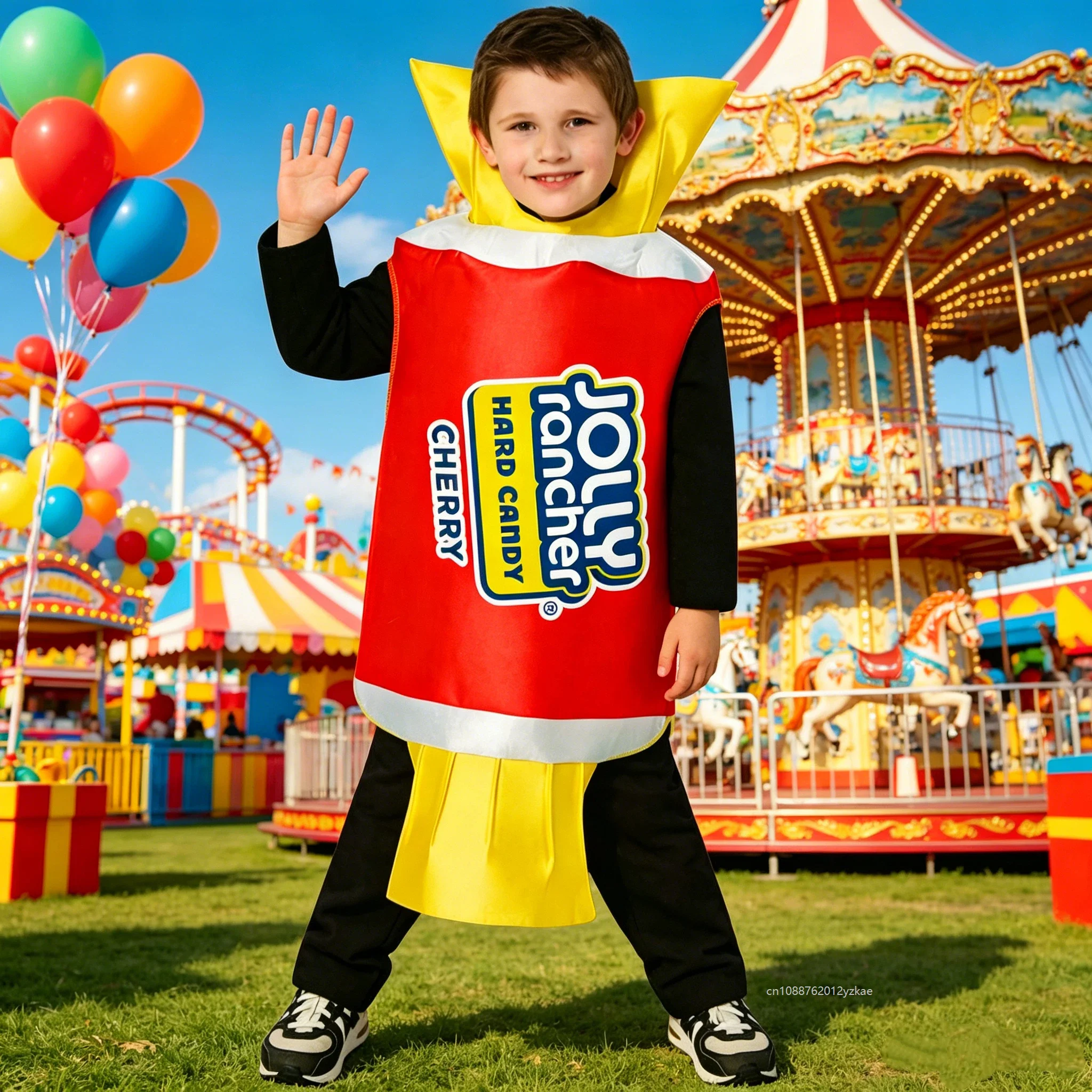 

Unisex Niña Red Candy Halloween Performance Fancy Dress Up Food Theme World Book Day Outfit Niño Fruit Candy Shape Costume 2026