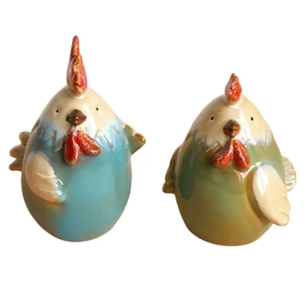 Creative Ceramic Piggy Bank Saving Money Chicken Shaped Cute Money Box Portable Durable Hen Figurines Crafts Home Decoration