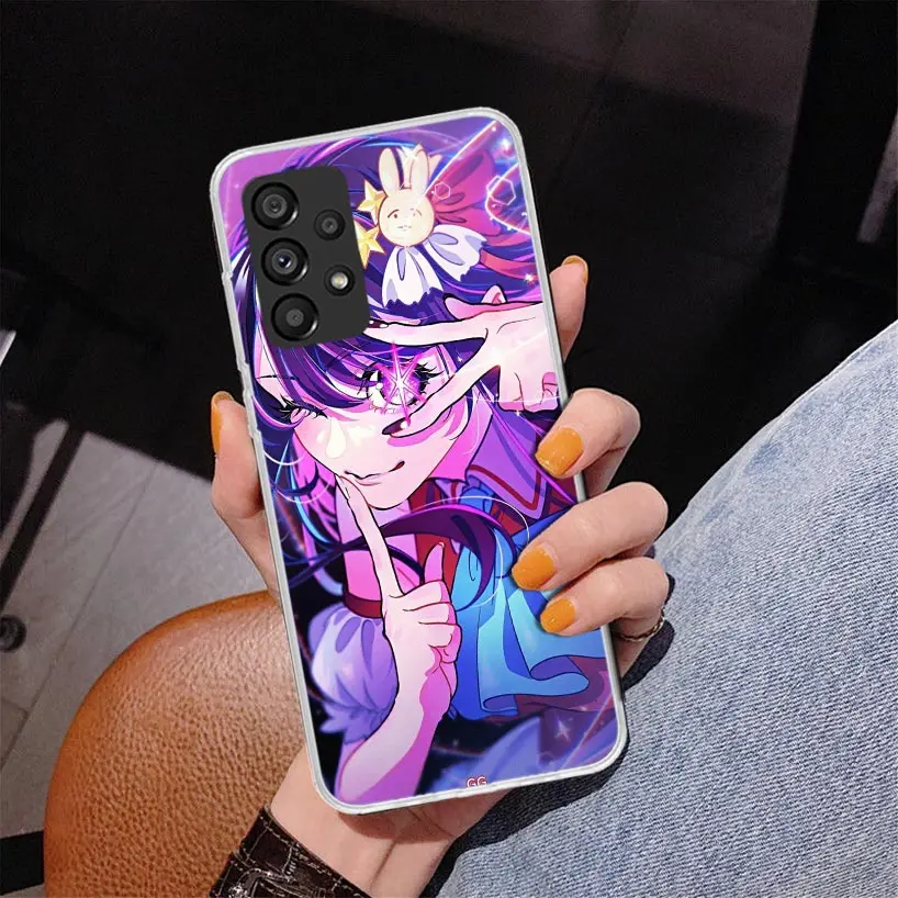 Japan Anime Oshi No Ko Phone Case For Samsung Galaxy A14 A24 A34 A54 A04S A13 A23 A33 A53 A03S A12 A52 A22 A32 A02S A72 A73 Cove