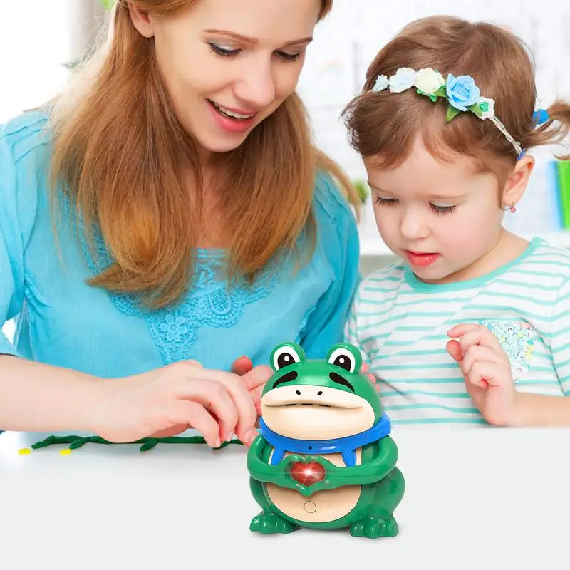 Repeating Toy Toddler Interactive Toys Electric Frog Figure Compare Heart To Say Love Design Frog Toys Cute Voice Retention