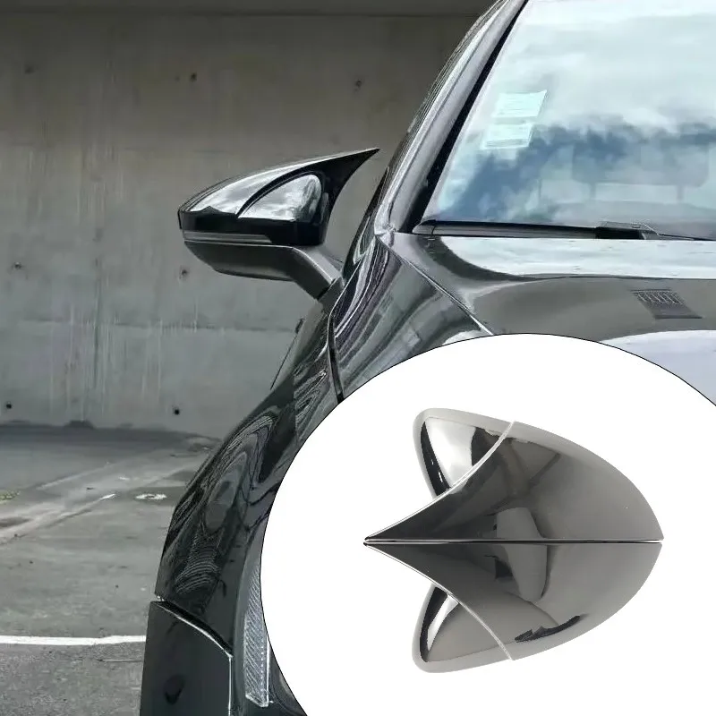 Car Exterior Door Rearview Mirror Cover Trim For Volkswagen VW GOLF 7 MK7 MK7.5 R GTI 2014-19 Carbon Texture Sticker Accessories