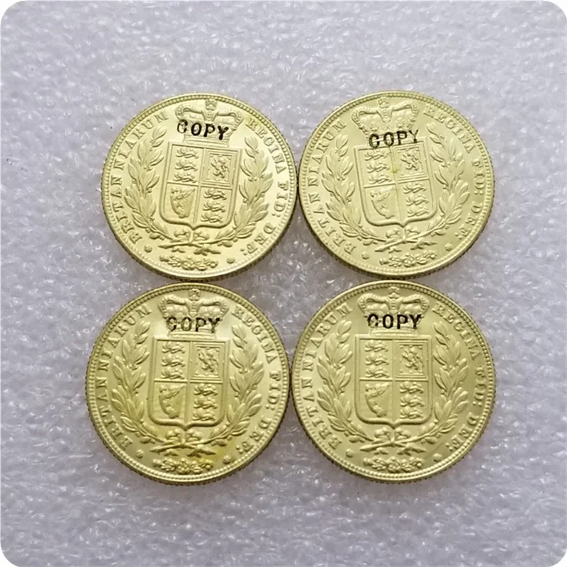 1839,1841,1858,1874 Queen Victoria Great Britain Gold Sovereign Coin Crypto Challenge Pocket Coins Christmas Gifts