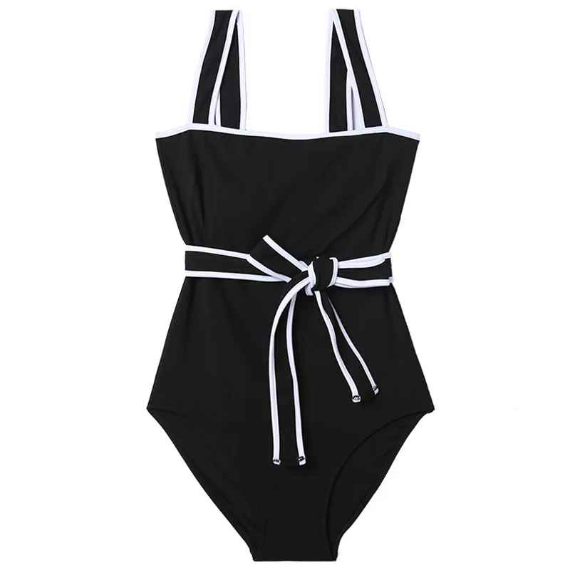 Korean Bandage Swimwear Bikini Women Summer Sexy Backless Push Up Swimsuit Beach Bikini One Piece Swimsuit