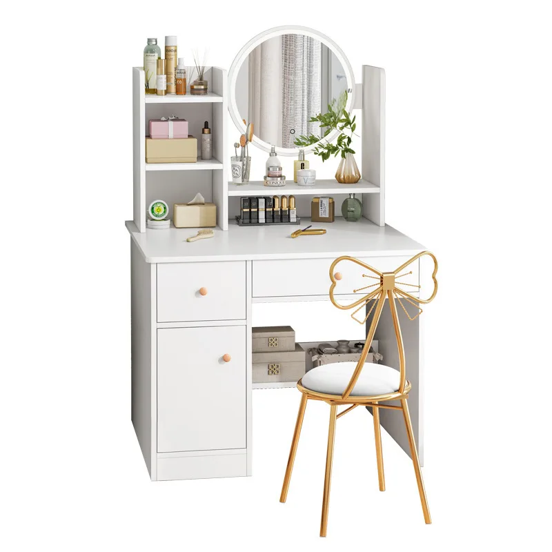 Dresser Bedroom Modern Simple Dresser Dressing Table Mirror Makeup Cabinet New Customizable