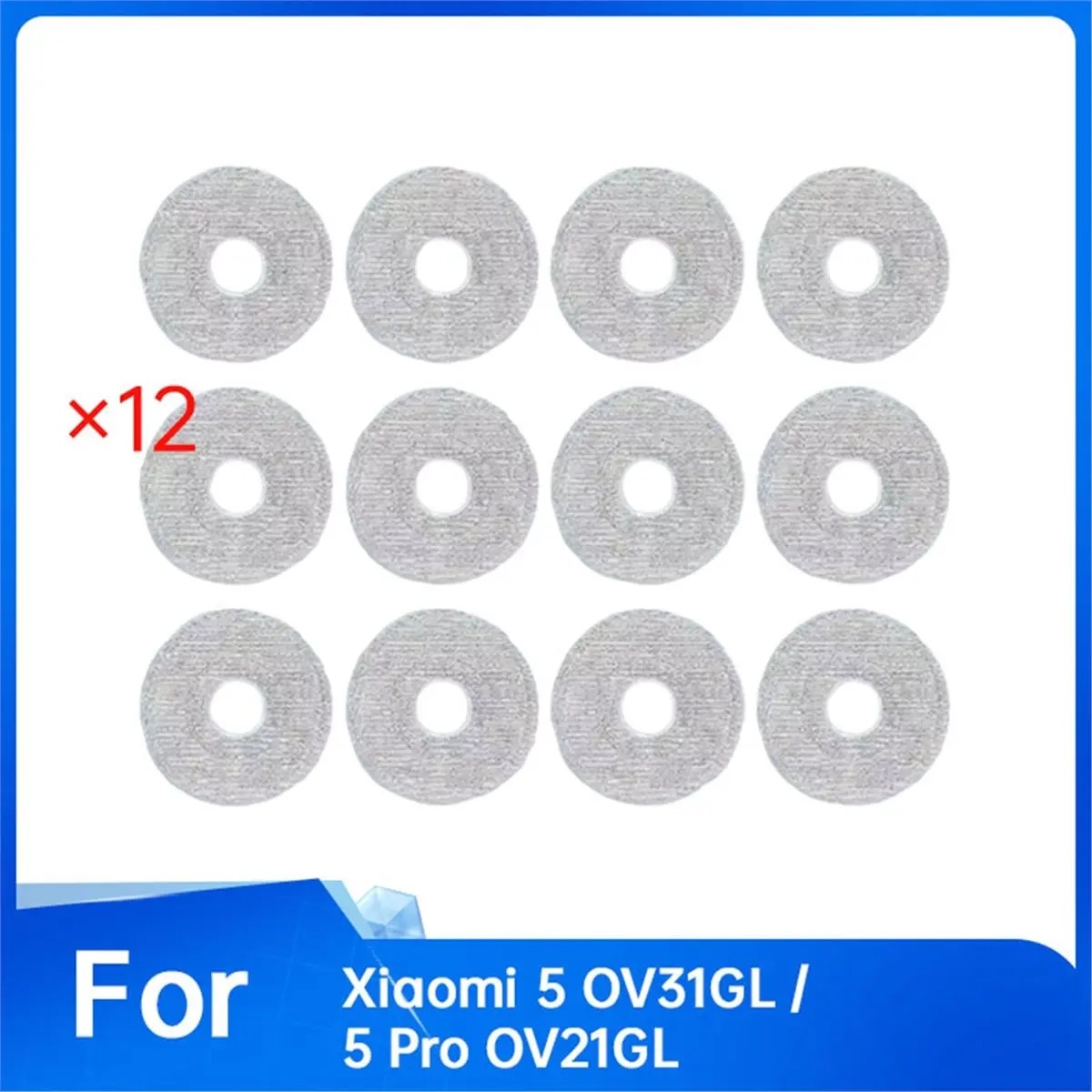 12 قطعة خرقة تنظيف لـ 5 OV31GL/5 Pro OV21GL ملحقات المكنسة الكهربائية وسادات الممسحة قطع غيار بديلة