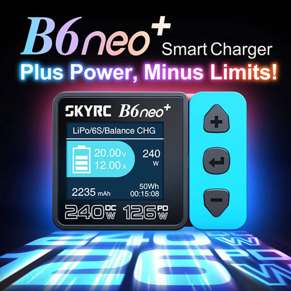 

НОВОЕ SkyRC B6neo+ DC 240 Вт PD 126 Вт Умное зарядное устройство Балансное зарядное устройство SK-100211 B6 neo+ B6NEO