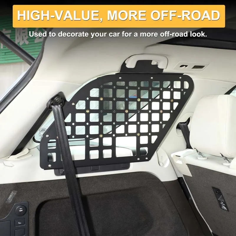 Para land rover discovery 5 lr5 17-25 tronco do carro janela lateral rack de armazenamento pendurado saco rack prateleira bandeja de armazenamento rack acessórios do carro