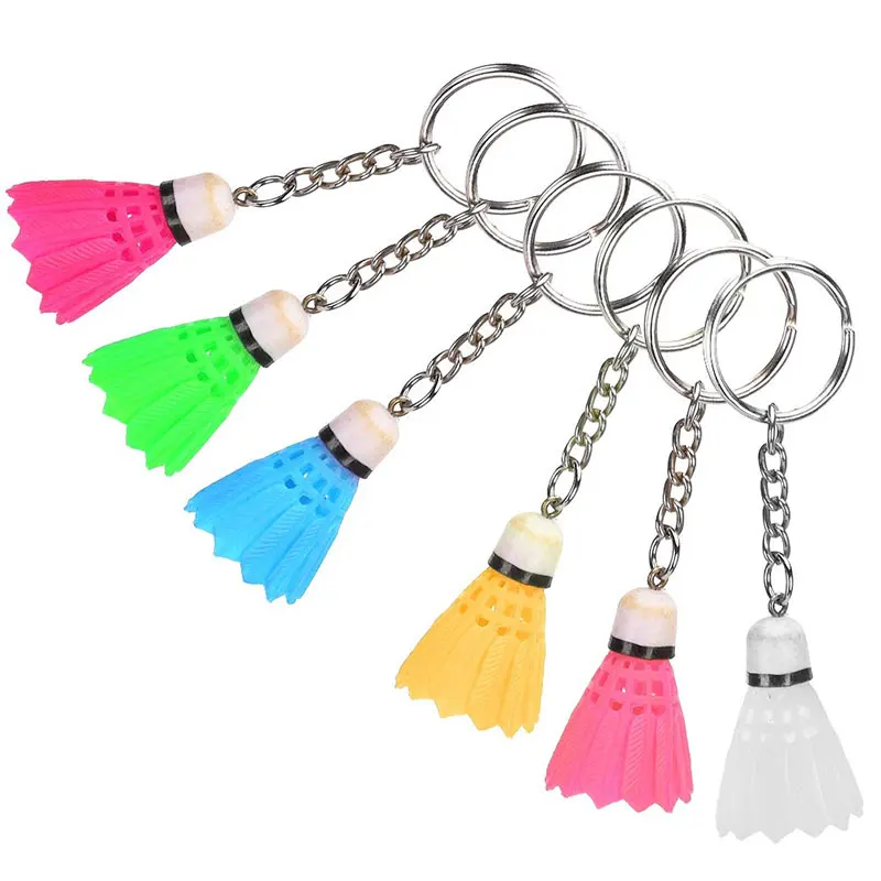 

30Pcs Badminton Key Chain Mini Fitness jewelery Keychains Car Key Chain Key Ring For Men Women jewelry