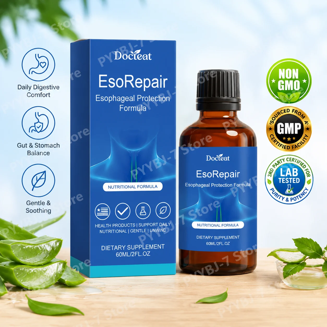 Aloe Vera Pot - Жидкая травяная смесь для поддержки пищеварения