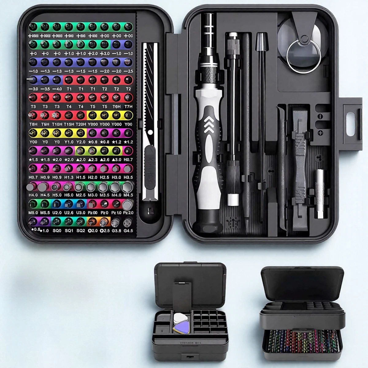 

Набор прецизионных отверток из хром-ванадиевой стали, 132 шт., многофункциональный футляр для хранения инструментов для ремонта