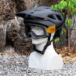 BATFOX Bicycle Helmet MTB With goggles Adjustable Road Mountain Bike Helmet Sports Equipment Safety cap Men Women Cycling Helmet
