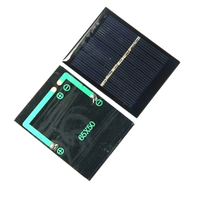 Factory Price 500PCS Customized 0.45W 3V Mini Solar Panels Epoxy Solar PV Module DIY Solar Power System and Toys 65*50MM